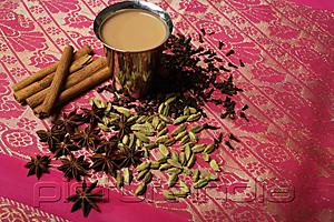 PictureIndia - Indian masala tea with spices.