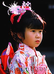Asia Images Group - Japan Shichi-Go-San Festival, girl wearing a kimono