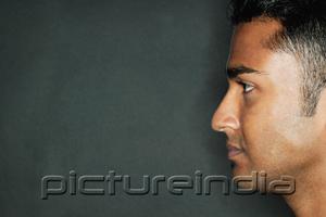 PictureIndia - Man's face in profile, head shot