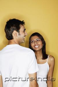 PictureIndia - Man in front of woman, both smiling